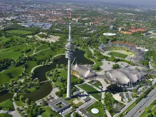 Der Olympiapark von oben