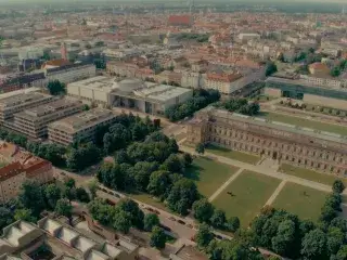 Luftansicht des Kunstareals München
