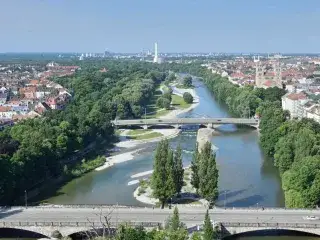 Isar-Webcam Sommermorgen