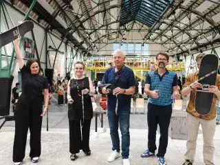 Eröffnung des Casa-Actionsportzentrums unter anderem mit OB Dieter Reiter, Sportreferent Florian Kraus und Baureferentin Dr. Ing. Jeanne-Marie Ehbauer