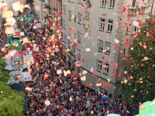 Rosenmoment beim Hans-Sachs-Straßenfest