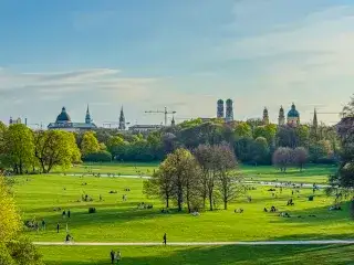 Englischer Garten: Aussicht vom Monopteros