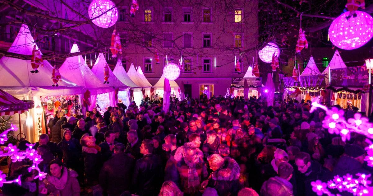 Pink Christmas auf dem Stephansplatz muenchen.de