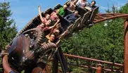 Eine Achterbahn im Freizeitpark Ruhpolding