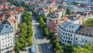 Der Ausblick vom Stadtteil Neuhausen in Richtung Innenstadt