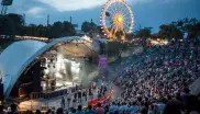 Panorama über die Seebühne beim Theatron MusikSommer im Olympiapark