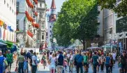 Fußgängerzone in München: Kaufinger Straße