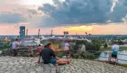 Aussicht vom Olympiaberg am Abend