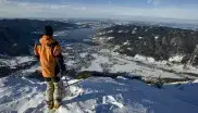Skifahrer am Wallberg
