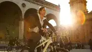 Fahrradfahren auf dem Odeonsplatz