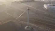 Das neue Windrad in Fröttmaning