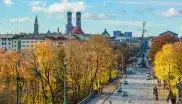 München-Panorama im Herbst