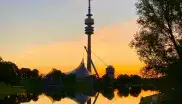 Sonnenaufgang im Olympiapark