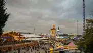 Graue Wolken über der Wiesn